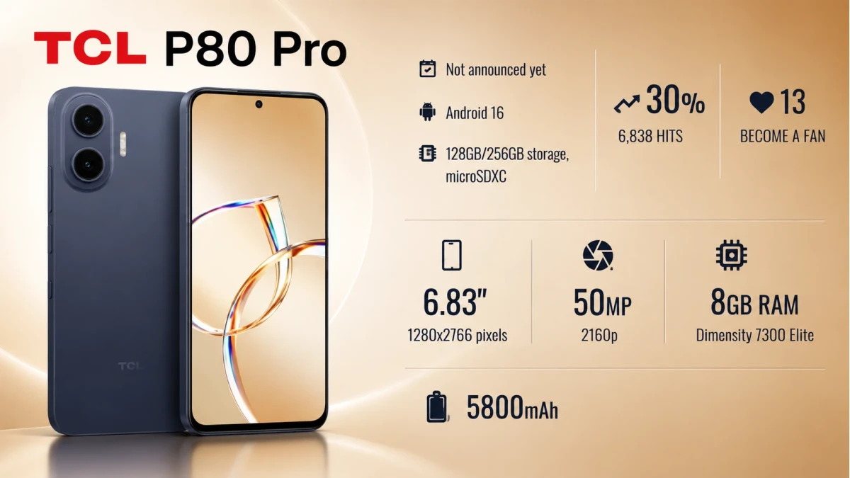 TCL P80 Pro price in Bangladesh